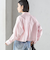 〈洗濯機可能〉ピン オックス 刺繍 クロップド シャツ