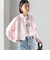〈洗濯機可能〉ピン オックス 刺繍 クロップド シャツ