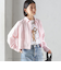 〈洗濯機可能〉ピン オックス 刺繍 クロップド シャツ