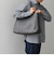 SHIPS any: スプリット レザー トートバッグ (クラッチバッグ付き) 25SS◇