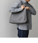 SHIPS any: スプリット レザー トートバッグ (クラッチバッグ付き) 25SS◇