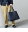 SHIPS any: スプリット レザー トートバッグ (クラッチバッグ付き) 25SS◇