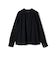 SHIPS Primary Navy Label:〈手洗い可能〉レース ピンタック ブラウス