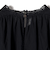 SHIPS Primary Navy Label:〈手洗い可能〉レース ピンタック ブラウス