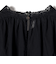 SHIPS Primary Navy Label:〈手洗い可能〉レース ピンタック ブラウス