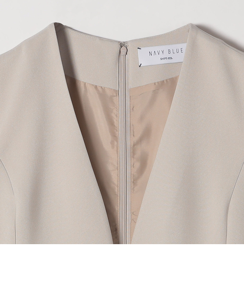 追加予約》SHIPS any:〈洗濯機可能〉ダブルクロス Vネック