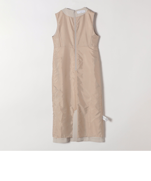 SHIPS any:〈洗濯機可能〉ダブルクロス Vネック ペプラム ワンピース