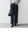 SHIPS any: ツイード タック セミワイド パンツ［NAVY BLUE］