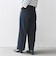 SHIPS any: ツイード タック セミワイド パンツ［NAVY BLUE］