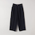SHIPS any: ツイード タック セミワイド パンツ［NAVY BLUE］