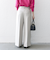 SHIPS any:〈洗濯機可能〉ダブルクロス クロップド ワイド パンツ ［NAVY BLUE］