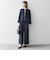 SHIPS any:〈洗濯機可能〉ダブルクロス クロップド ワイド パンツ ［NAVY BLUE］