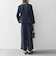 SHIPS any:〈洗濯機可能〉ダブルクロス クロップド ワイド パンツ ［NAVY BLUE］