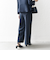 SHIPS any:〈洗濯機可能〉ダブルクロス クロップド ワイド パンツ ［NAVY BLUE］