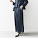 SHIPS any:〈洗濯機可能〉ダブルクロス クロップド ワイド パンツ ［NAVY BLUE］