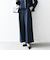 SHIPS any:〈洗濯機可能〉ダブルクロス クロップド ワイド パンツ ［NAVY BLUE］