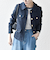 SHIPS any: ツイード シングル ポケット ジャケット［NAVY BLUE］