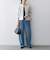 SHIPS any:〈洗濯機可能〉ダブルクロス  ペプラム ノーカラー ジャケット［NAVY BLUE］
