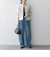 SHIPS any:〈洗濯機可能〉ダブルクロス  ペプラム ノーカラー ジャケット［NAVY BLUE］