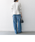 SHIPS any:〈洗濯機可能〉ダブルクロス  ペプラム ノーカラー ジャケット［NAVY BLUE］