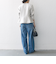 SHIPS any:〈洗濯機可能〉ダブルクロス  ペプラム ノーカラー ジャケット［NAVY BLUE］