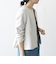 SHIPS any:〈洗濯機可能〉ダブルクロス  ペプラム ノーカラー ジャケット［NAVY BLUE］