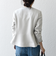 SHIPS any:〈洗濯機可能〉ダブルクロス  ペプラム ノーカラー ジャケット［NAVY BLUE］