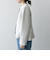 SHIPS any:〈洗濯機可能〉ダブルクロス  ペプラム ノーカラー ジャケット［NAVY BLUE］
