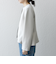 SHIPS any:〈洗濯機可能〉ダブルクロス  ペプラム ノーカラー ジャケット［NAVY BLUE］