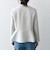SHIPS any:〈洗濯機可能〉ダブルクロス  ペプラム ノーカラー ジャケット［NAVY BLUE］