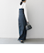 SHIPS any:〈洗濯機可能〉オックス セミワイド サロペット［NAVY BLUE］