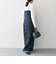 SHIPS any:〈洗濯機可能〉オックス セミワイド サロペット［NAVY BLUE］