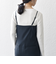 SHIPS any:〈洗濯機可能〉オックス セミワイド サロペット［NAVY BLUE］