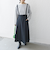 SHIPS any:〈洗濯機可能〉オックス フレア サスペンダースカート［NAVY BLUE］