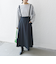 SHIPS any:〈洗濯機可能〉オックス フレア サスペンダースカート［NAVY BLUE］