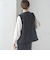 〈セレモニー対応可〉スラブ ツイード ロング ジレ（セットアップ対応）