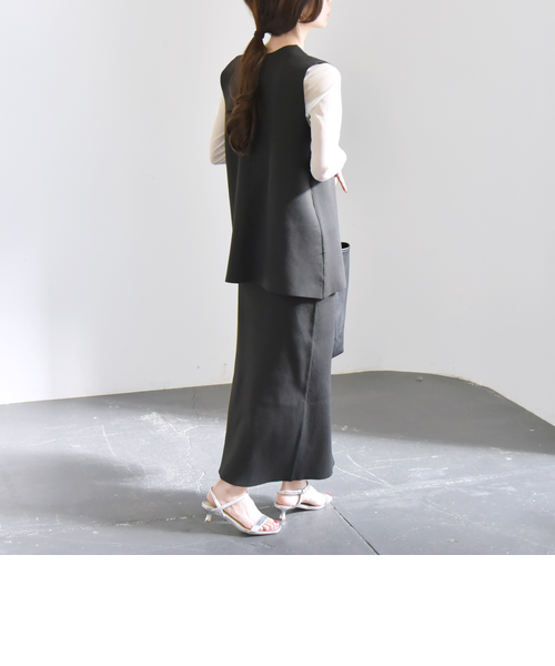 quaranciel:<手洗い可能>Iライン ニット スカート quaranciel:〈手洗い可能〉Iライン ニット スカート