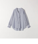 《追加予約》SHIPS any:〈手洗い可能〉ストライプ フリル Vネック シャツ ブラウス