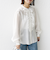 〈手洗い可能〉エアリー フロント フリル デザイン ブラウス
