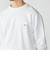 【WEB限定】SHIPS:〈抗菌防臭〉ワンポイントロゴ ハイゲージバーズアイ ダブルフェイス 長袖Tシャツ