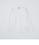 【WEB限定】SHIPS:〈抗菌防臭〉ワンポイントロゴ ハイゲージバーズアイ ダブルフェイス 長袖Tシャツ
