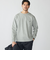 【WEB限定】SHIPS:〈抗菌防臭〉ワンポイントロゴ ハイゲージバーズアイ ダブルフェイス 長袖Tシャツ