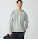 【WEB限定】SHIPS:〈抗菌防臭〉ワンポイントロゴ ハイゲージバーズアイ ダブルフェイス 長袖Tシャツ