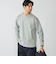 【WEB限定】SHIPS:〈抗菌防臭〉ワンポイントロゴ ハイゲージバーズアイ ダブルフェイス 長袖Tシャツ