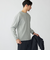 【WEB限定】SHIPS:〈抗菌防臭〉ワンポイントロゴ ハイゲージバーズアイ ダブルフェイス 長袖Tシャツ