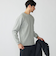 【WEB限定】SHIPS:〈抗菌防臭〉ワンポイントロゴ ハイゲージバーズアイ ダブルフェイス 長袖Tシャツ