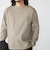 【WEB限定】SHIPS:〈抗菌防臭〉ワンポイントロゴ ハイゲージバーズアイ ダブルフェイス 長袖Tシャツ