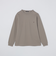 【WEB限定】SHIPS:〈抗菌防臭〉ワンポイントロゴ ハイゲージバーズアイ ダブルフェイス 長袖Tシャツ