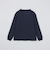 【WEB限定】SHIPS:〈抗菌防臭〉ワンポイントロゴ ハイゲージバーズアイ ダブルフェイス 長袖Tシャツ