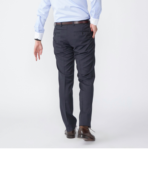 美品　エルメネジルドゼニア　TRAVELLER スーツ　ネイビー　セットアップ オーダースーツ】Ermenegildo Zegna/エルメネジルド・ゼニア